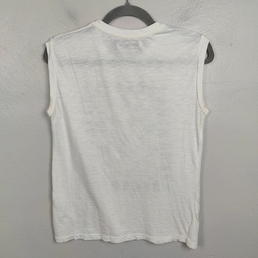 Girl Dangerous Tank Top‎ Womens Small Cosmic Dreaming Graphic Muscle Tee White - Picture 5 of 9
